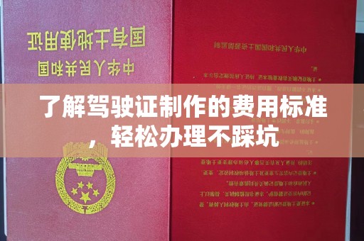 娄底了解驾驶证制作的费用标准，轻松办理不踩坑
