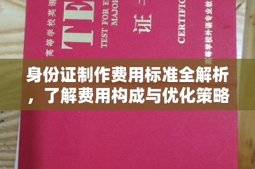 娄底身份证制作费用标准全解析，了解费用构成与优化策略
