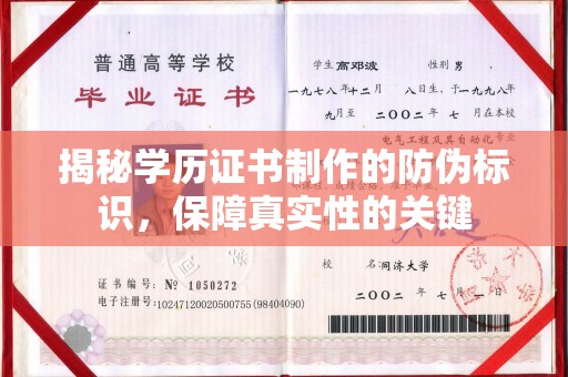 娄底揭秘学历证书制作的防伪标识，保障真实性的关键