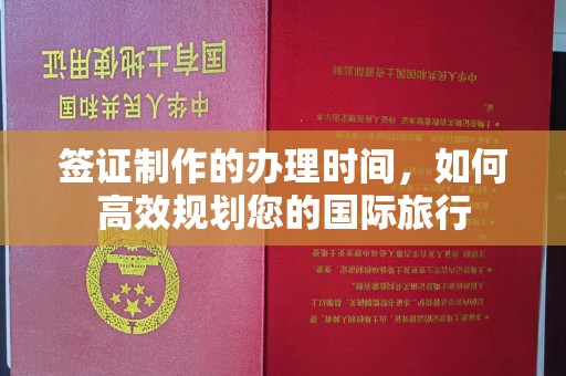 娄底签证制作的办理时间，如何高效规划您的国际旅行